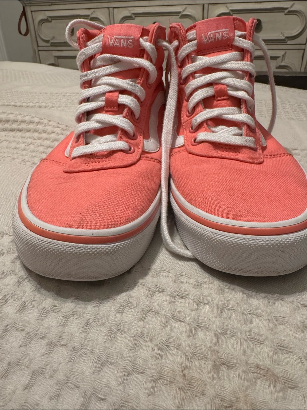 Vans Women's Pink High-Top Skate Sneaker - Picture 5 of 8